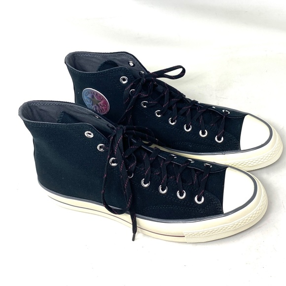 Converse Chuck 70 High Women's Casual Shoes Black Gray Canvas Sneakers A02758C - Picture 3 of 9